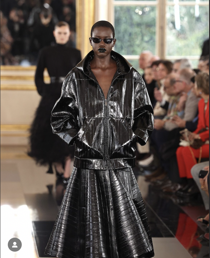 Valentino model new york fashion week 2024